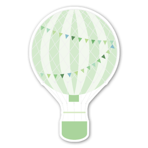 Stickers avec ballon vert