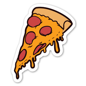 Fan de pizza? Alors ce sticker est pour toi! Par Musketon.