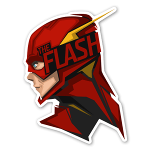 Sticker de Flash stylisé par Bosslogic.