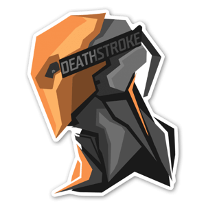 Sticker de DeathStroke Le Terminator stylisé par Bosslogic.