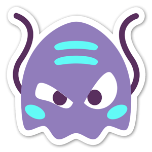 Sticker de la tête d'extraterrestre par EmojiOne. 