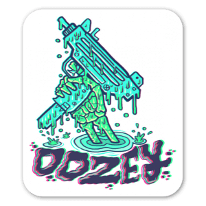 Sticker Oozey par Dan Evans. 