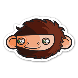 Sticker du petit singe par Afar25. 