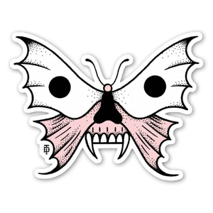 Sticker Death Butterfly par Doberman Tattoo