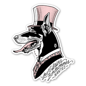 Sticker les vilains bonshommes par Doberman Tattoo