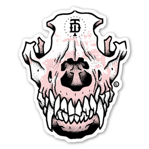 Sticker Doberman Skull par Doberman Tattoo