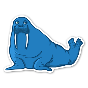 Sticker the Blue Walrus - par Afar25