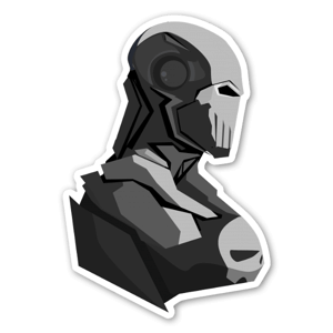 Sticker Mash-up Iron Man x the Punisher - par Bosslogic