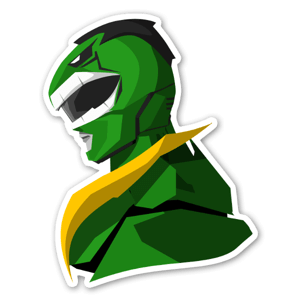 Sticker mash-up Hulk x Power Ranger - par Bosslogic