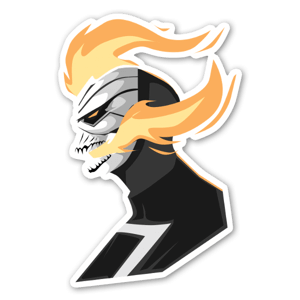 Sticker du Ghost Rider - par Bosslogic