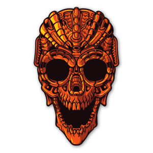 Sticker Mecha Skull / Tête de mort machine