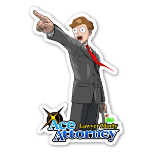 Sticker Ace at Law ... Morty !