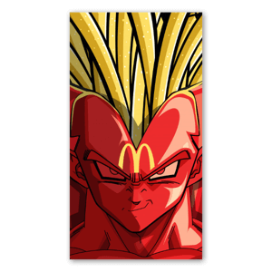 Sticker McVegeta. Frites Coca svp !