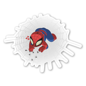 Caricature de Spiderman signé Squareshop.
Ce Stickers habillera avec merveille votre ordinateur portable ou votre frigo.