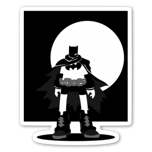 Caricature de Batman signé Squareshop.
Ce Stickers habillera avec classe votre ordinateur portable ou votre frigo.