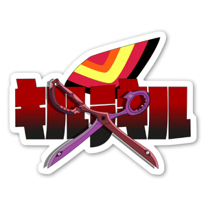 Caricature de Kill La Kill signé Squareshop.
Ce Stickers habillera avec classe votre ordinateur portable ou votre frigo.