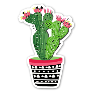 Sticker Cactus Plant