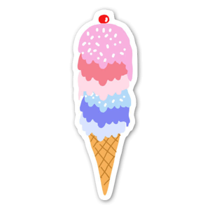 Sticker Ice Cream