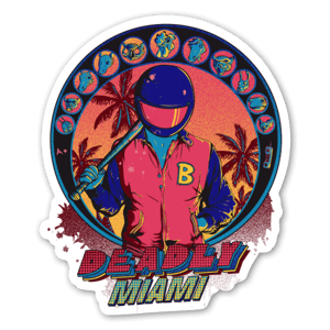 Sticker Deadly Miami