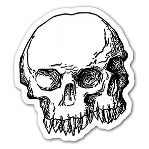 Sticker Double skull
