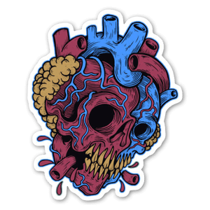 Sticker Skullheart