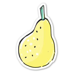 Sticker pear