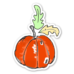 Sticker pumpkin