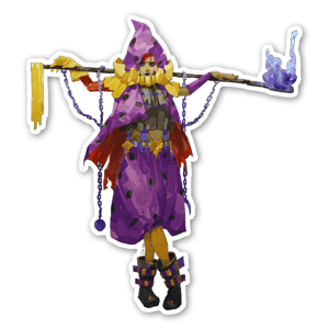 ✨Customize your objects with this refined sticker or keep it as a mini print ! 

✨Swift like the wind she casts her spells in no time.