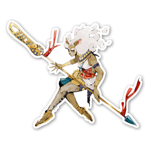 ✨Customize your objects with this refined sticker or keep it as a mini print ! 

✨Basutetta the ballet guardian.