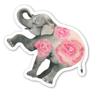 Un éléphant fleuri 