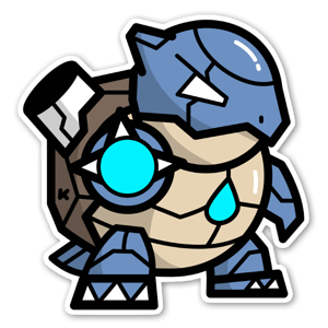 Sticker Tortank Mecha