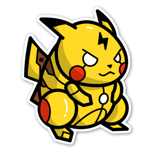 Sticker Pikachu Mecha