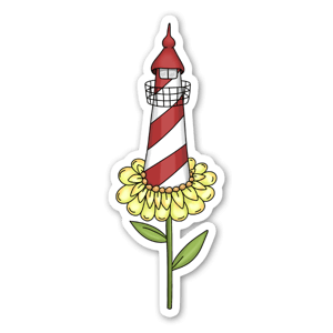 Sticker fleur/phare