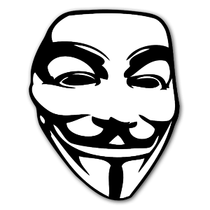 Sticker du masque de Guy Fawkes.