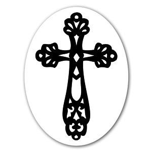 Sticker d'une croix.