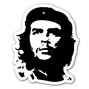 Stickers à l'effigie du Che Guevara pour continuer le combat.