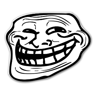 Le rage face de base en autocollants sympas.