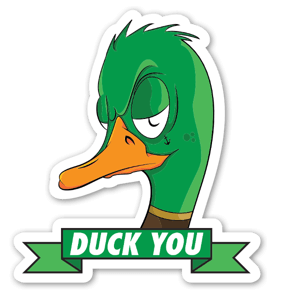 Stickers pour montrer son désaccord en mode canard.