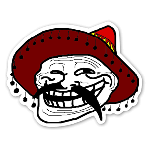 Rage face Pistollero pour les amateurs de Tequila et de stickers.