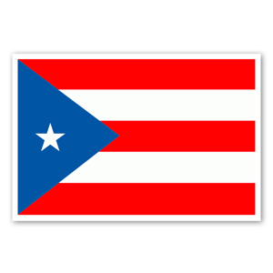 Stickers du drapeau de Porto Rico pour tous ceux qui aiment les grandes Antilles.