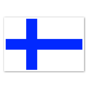 Drapeau de la Finlande en stickers.