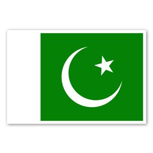 Autocollants du drapeau pakistanais.