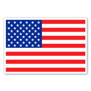 Drapeau des États-Unis en stickers. 