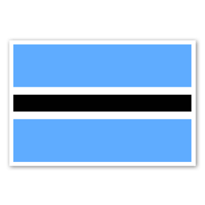 Drapeau du Botswana en stickers.