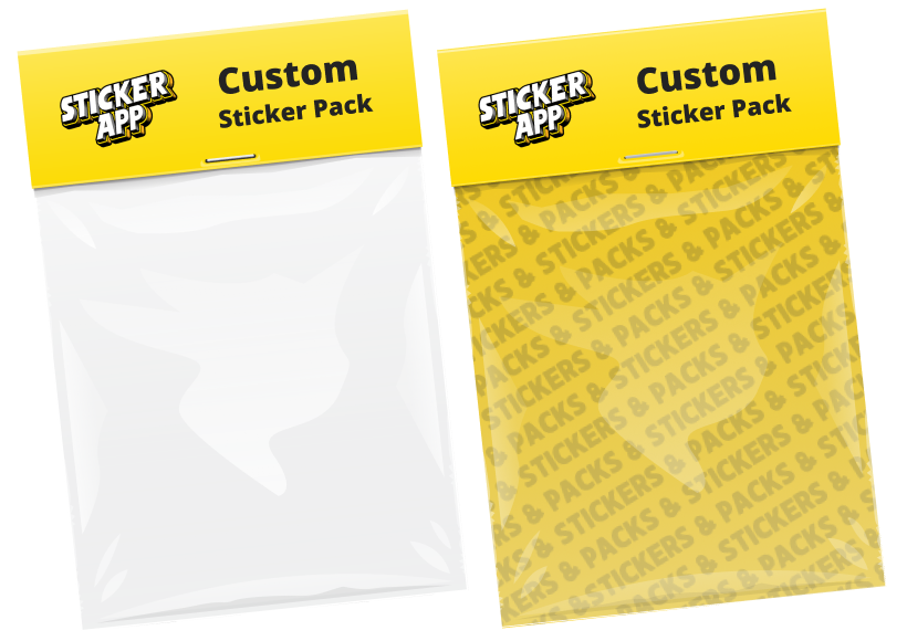 Illustration of two different stickerpacks
